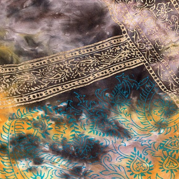 Tie Dyed Boho Beach Hobo Shoulder Bag - 100% Cotton - Bohemian Ethnic Inspired - Picture 7 of 7